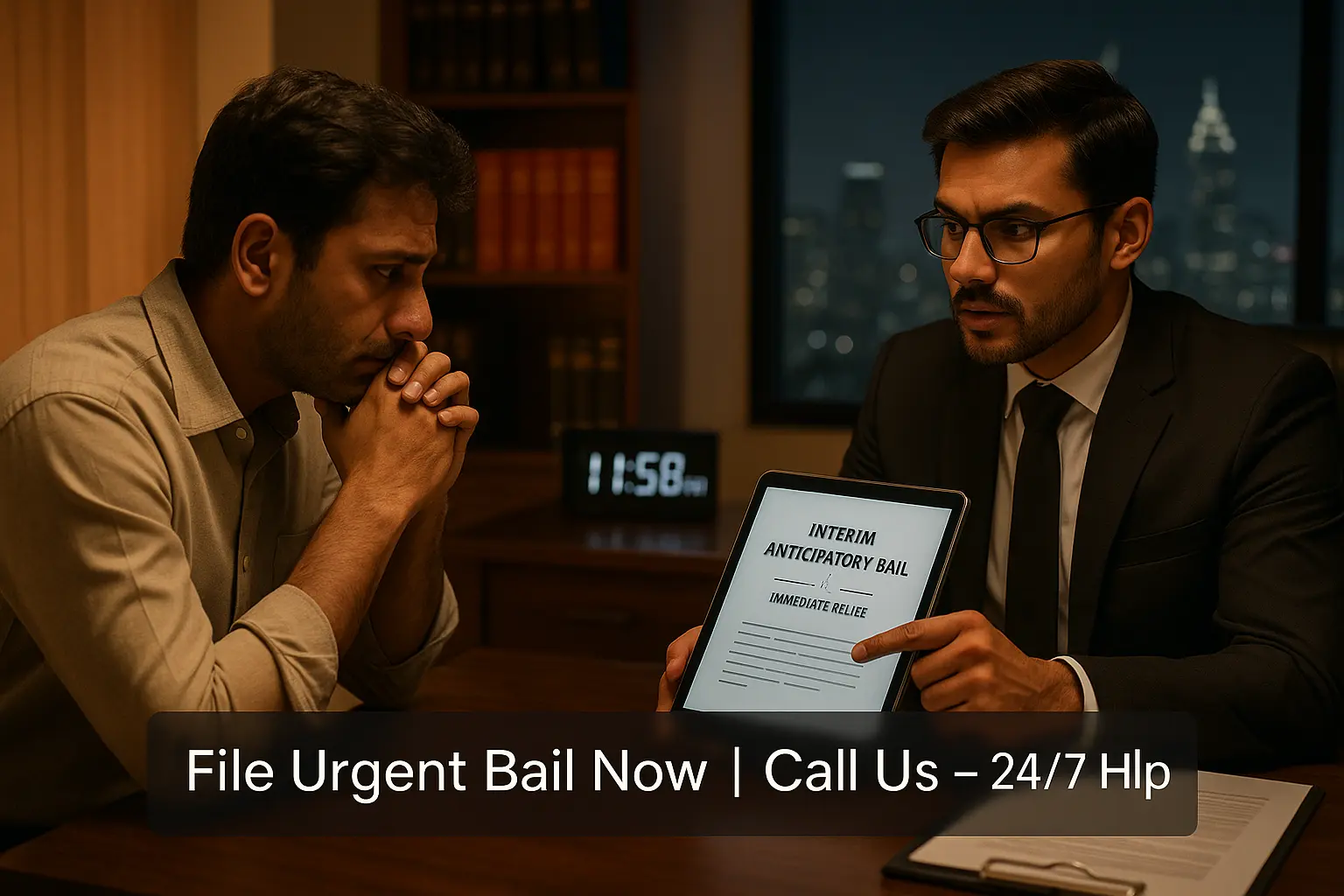 Interim anticipatory bail Bangalore urgent night consultation with criminal lawyer