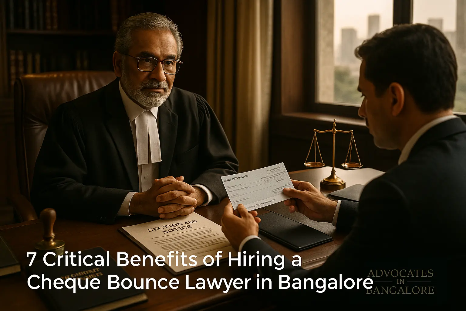 hire Cheque Bounce Lawyer in Bangalore