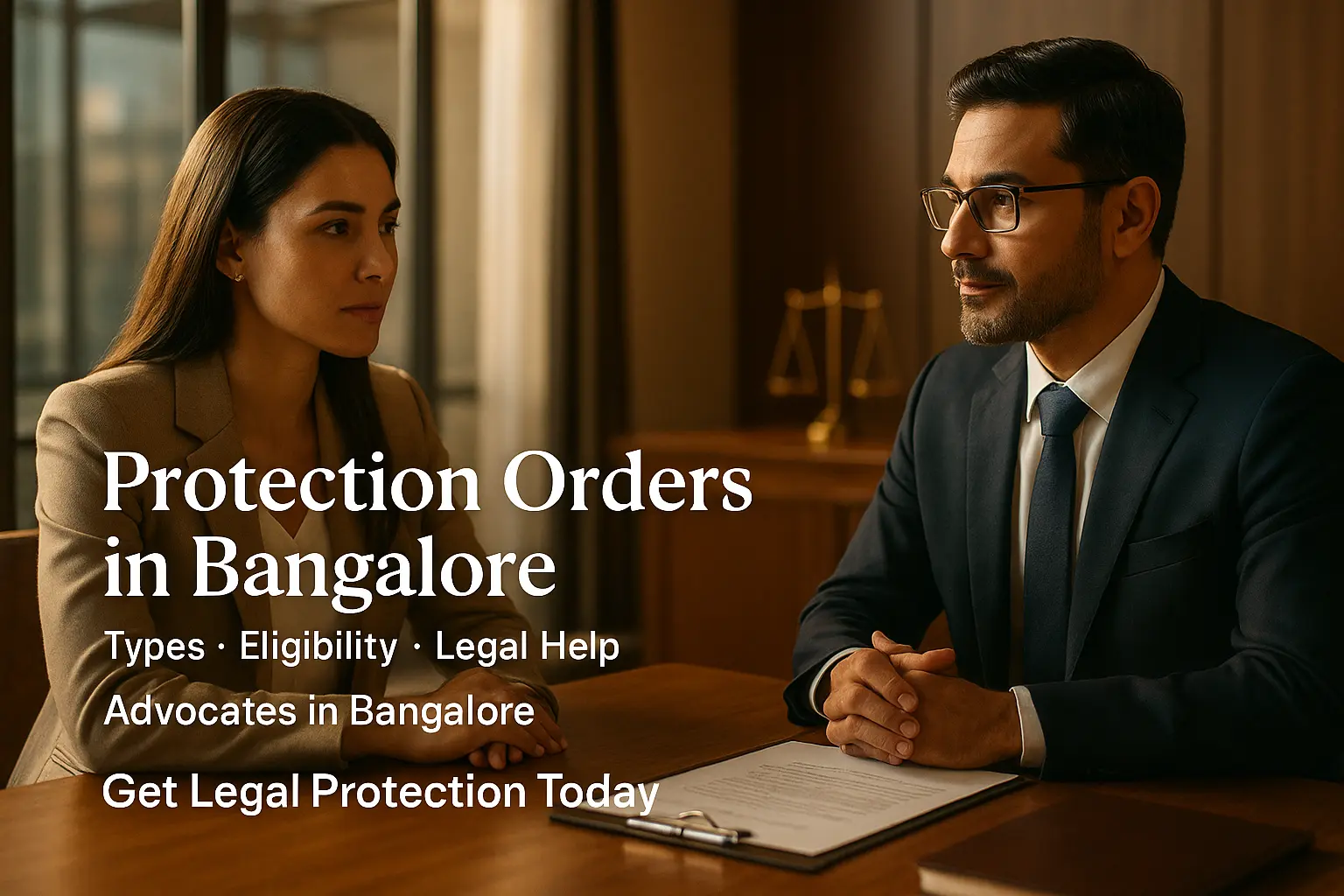 Protection Orders in Bangalore: Types, Eligibility, and How Advocates in Bangalore Can Help