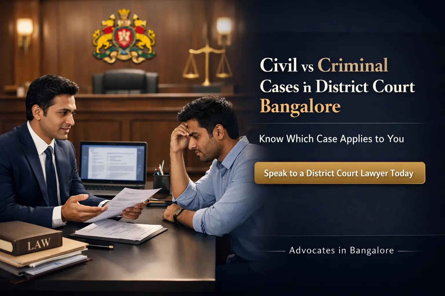 Civil vs Criminal Cases in District Court Bangalore – Which One Applies to You?